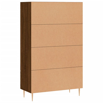 Highboard Braun Eichen-Optik 69,5x31x115 cm