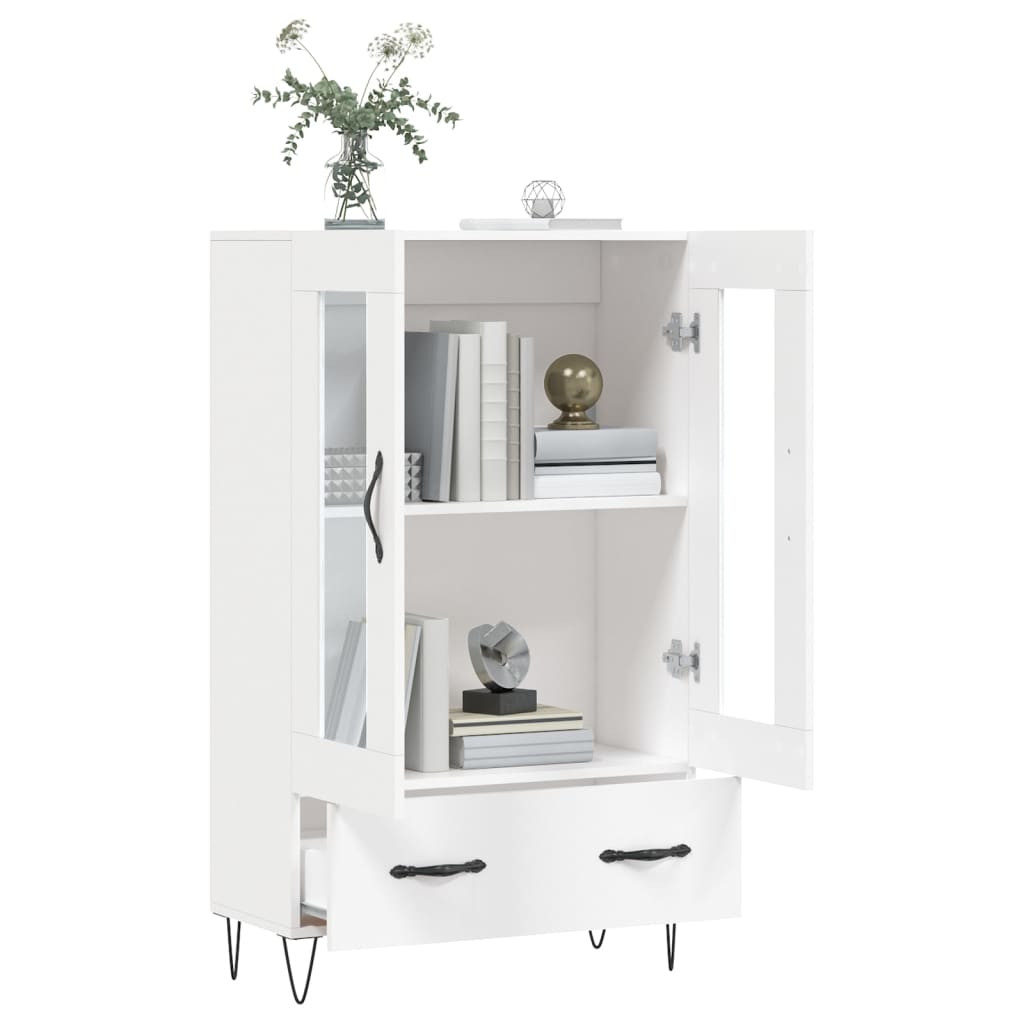 Highboard Weiß 69,5x31x115 cm