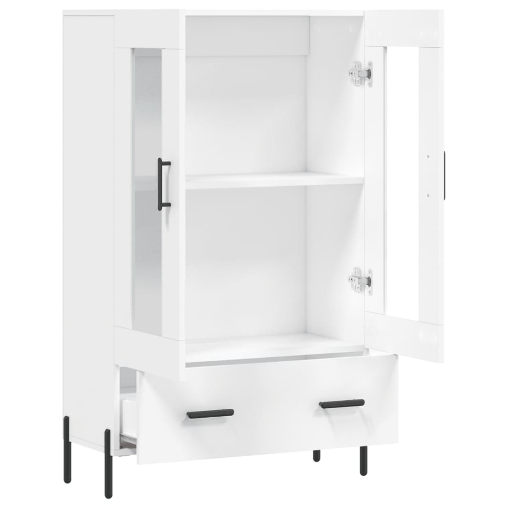 Highboard Weiß 69,5x31x115 cm