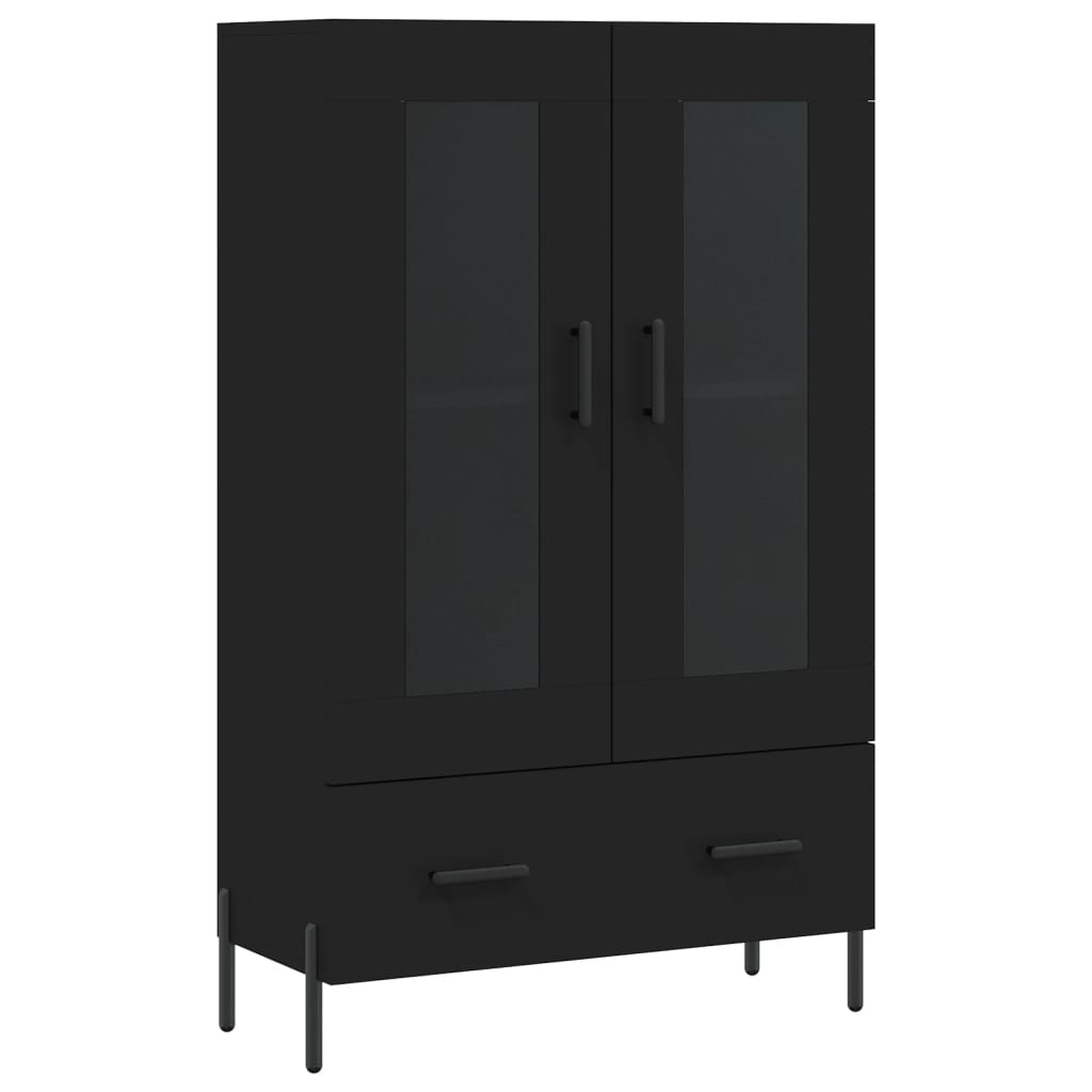 Highboard Schwarz 69,5x31x115 cm