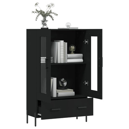 Highboard Schwarz 69,5x31x115 cm