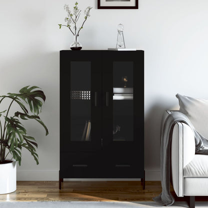 Highboard Schwarz 69,5x31x115 cm