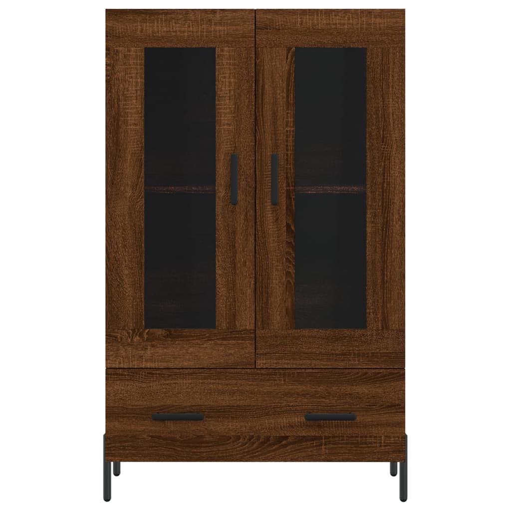 Highboard Braun Eichen-Optik 69,5x31x115 cm