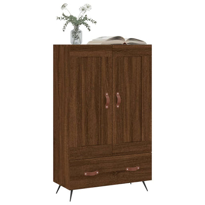 Highboard Braun Eichen-Optik 69,5x31x115 cm Holzwerkstoff