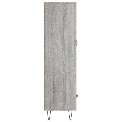 Highboard Grau Sonoma 69,5x31x115 cm Holzwerkstoff