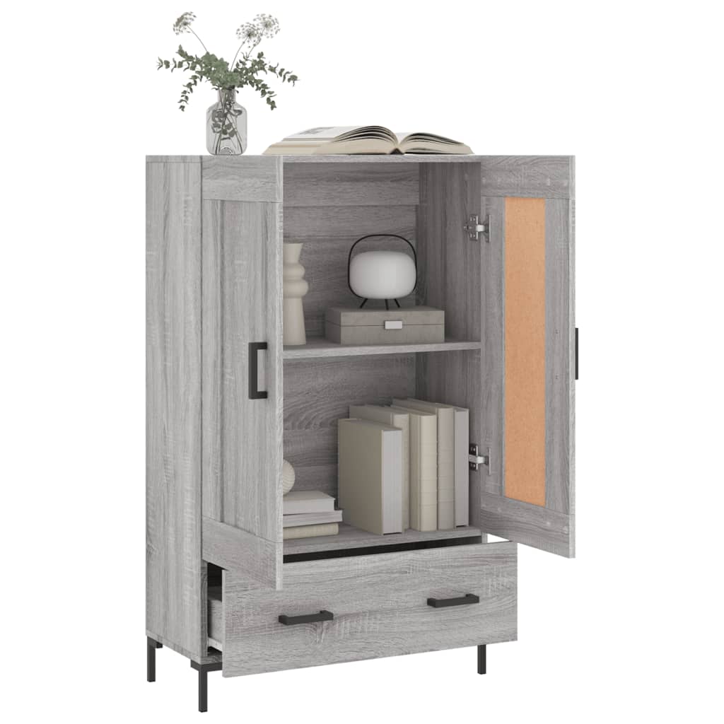 Highboard Grau Sonoma 69,5x31x115 cm Holzwerkstoff