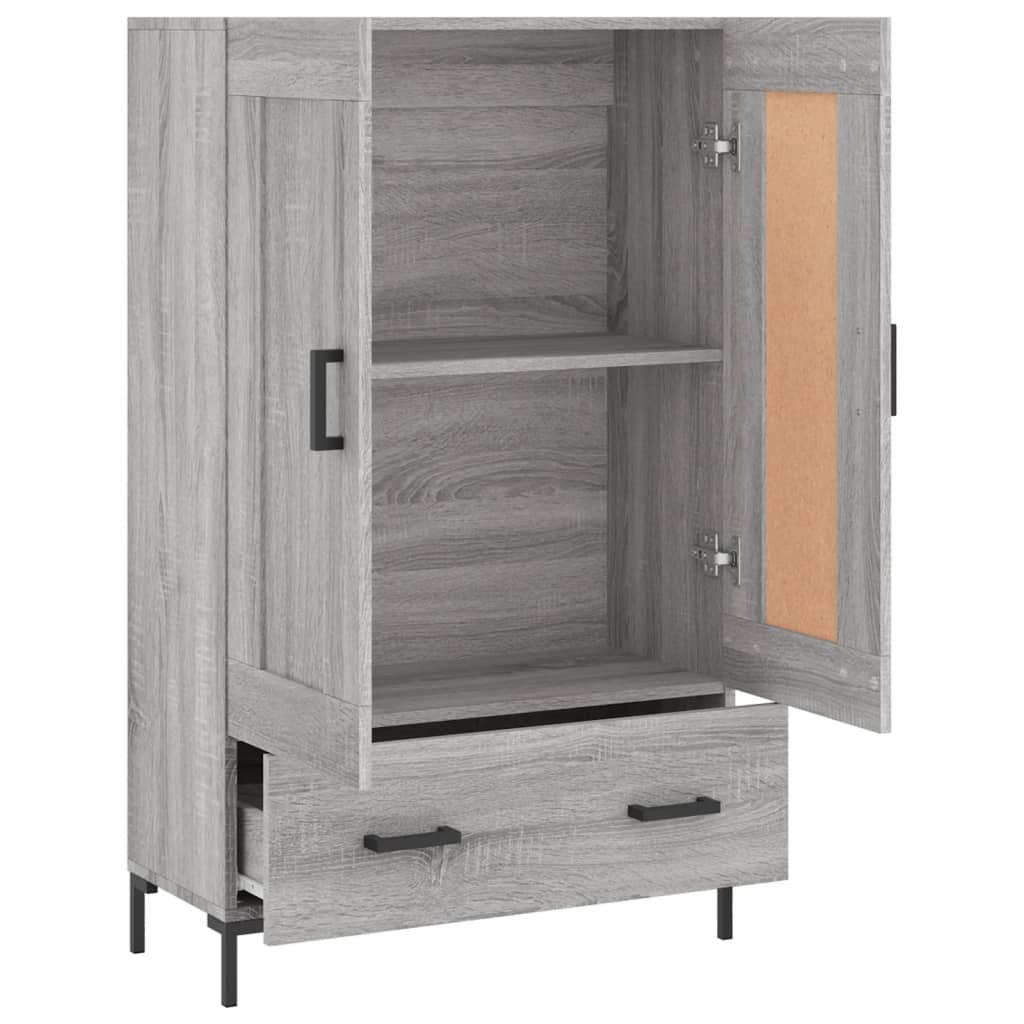 Highboard Grau Sonoma 69,5x31x115 cm Holzwerkstoff