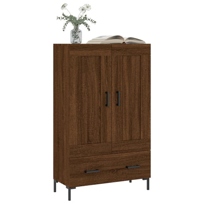 Highboard Braun Eichen-Optik 69,5x31x115 cm Holzwerkstoff