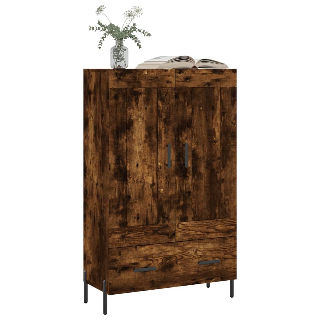 Highboard Räuchereiche 69,5x31x115 cm Holzwerkstoff