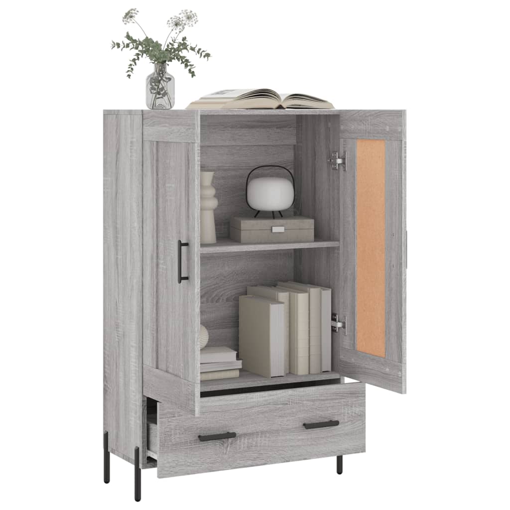 Highboard Grau Sonoma 69,5x31x115 cm Holzwerkstoff