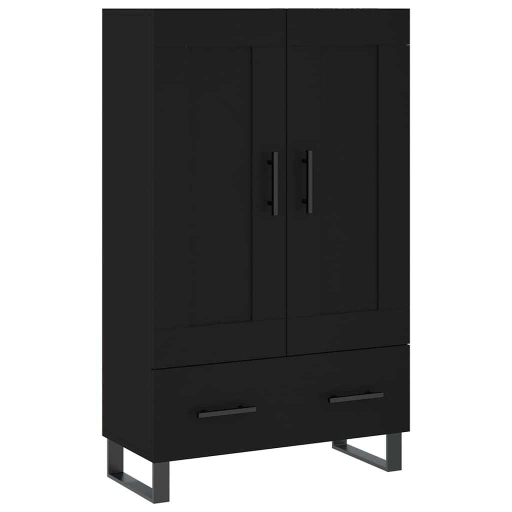 Highboard Schwarz 69,5x31x115 cm Holzwerkstoff