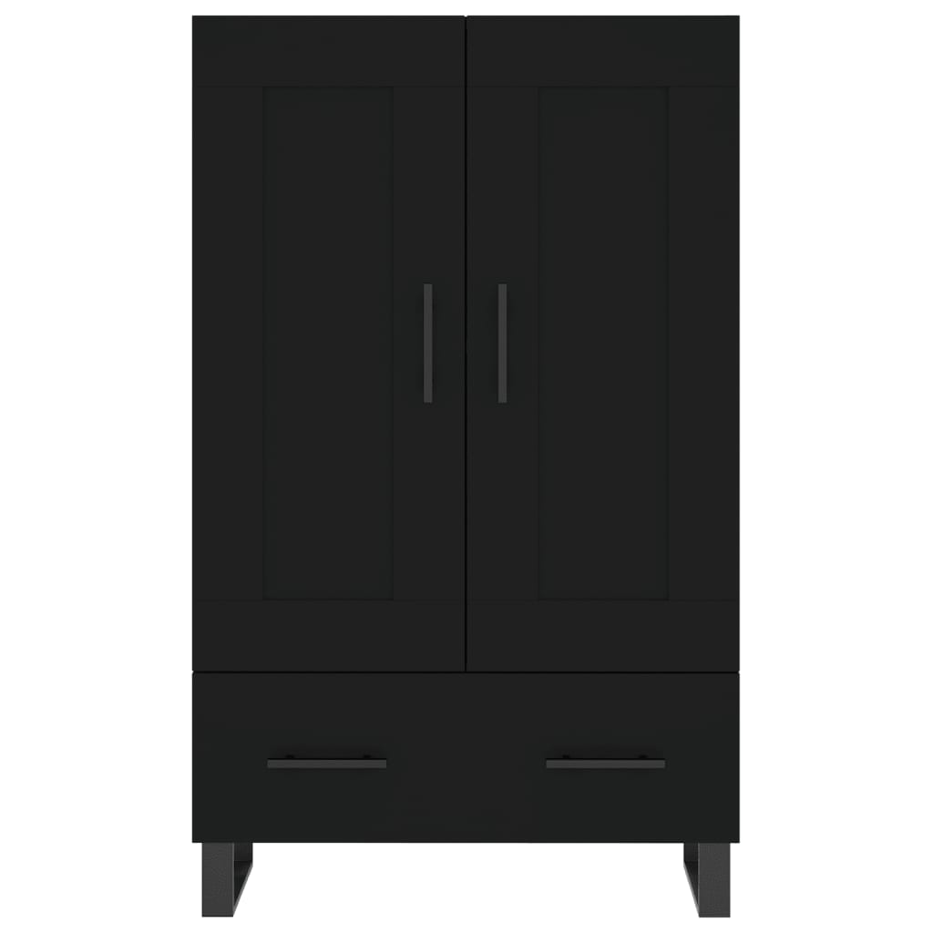 Highboard Schwarz 69,5x31x115 cm Holzwerkstoff