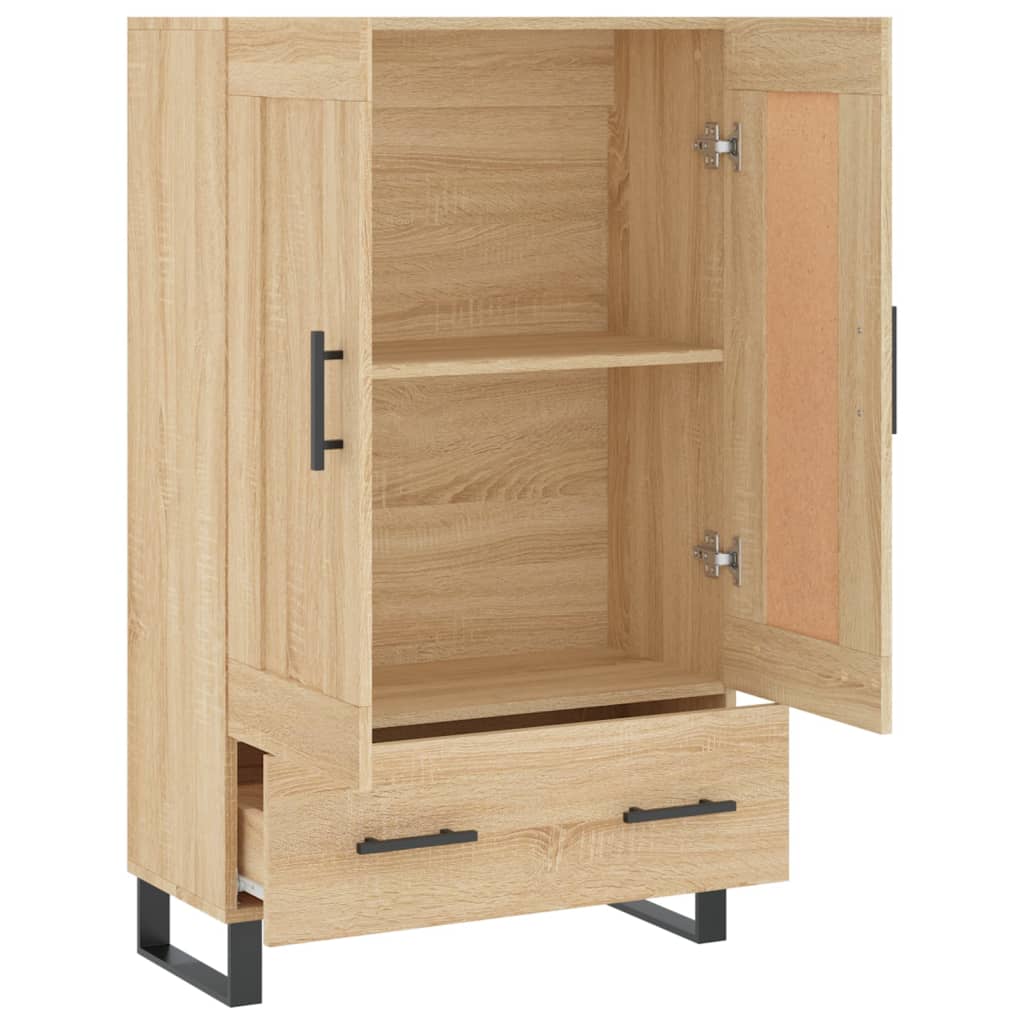 Highboard Sonoma-Eiche 69,5x31x115 cm Holzwerkstoff