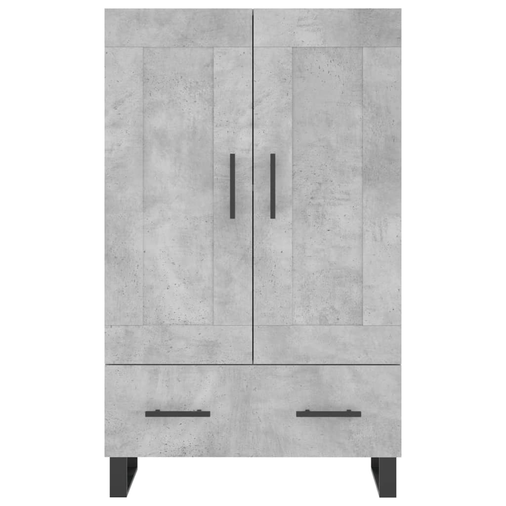 Highboard Betongrau 69,5x31x115 cm Holzwerkstoff