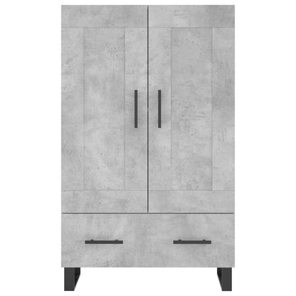 Highboard Betongrau 69,5x31x115 cm Holzwerkstoff