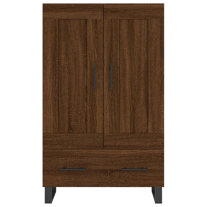 Highboard Braun Eichen-Optik 69,5x31x115 cm Holzwerkstoff