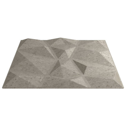 Wandpaneele 24 Stk. Betongrau 50x50 cm XPS 6 m² Diamant