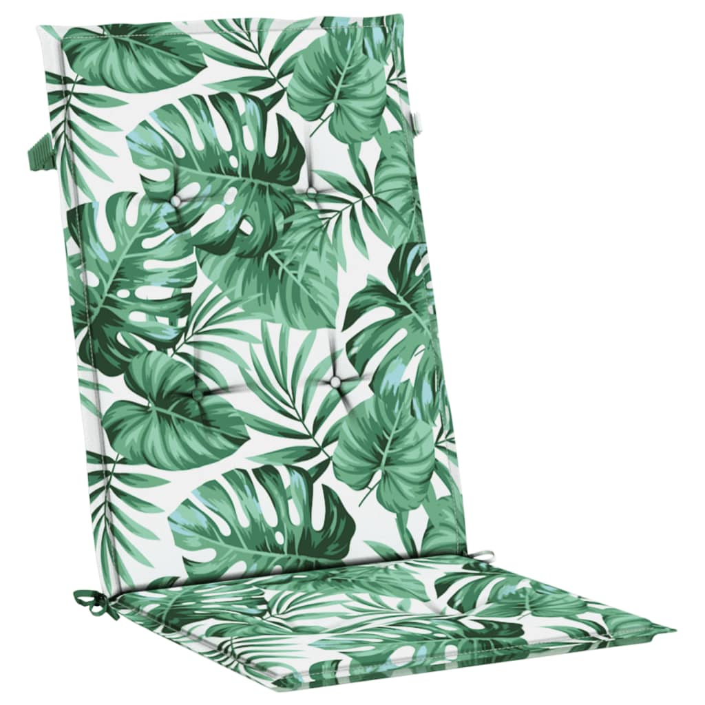 Gartenstühle mit Auflagen 8 Stk. Massivholz Teak