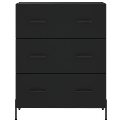 Highboard Schwarz 69,5x34x180 cm Holzwerkstoff