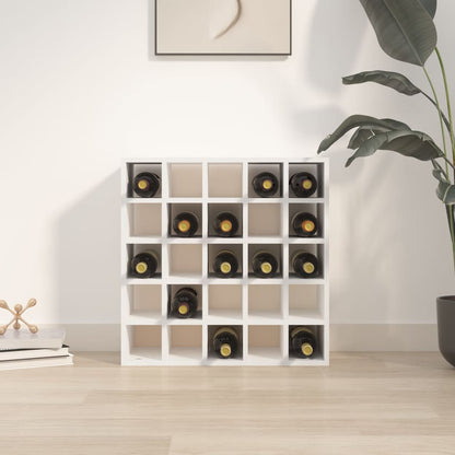 Weinschrank Weiß 56 x 25 x 56 cm Massivholz Kiefer