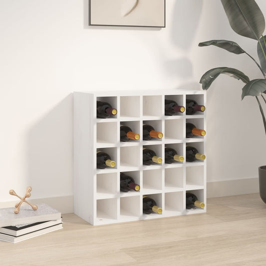 Weinschrank Weiß 56 x 25 x 56 cm Massivholz Kiefer