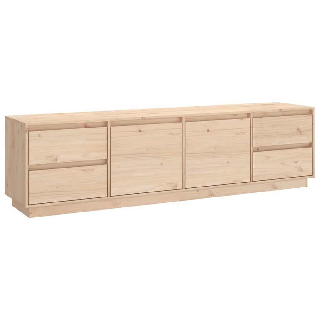 TV-Schrank 176x37x47,5 cm Massivholz Kiefer