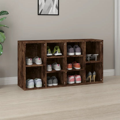 Schuhbank Räuchereiche 103x30x55 cm Holzwerkstoff