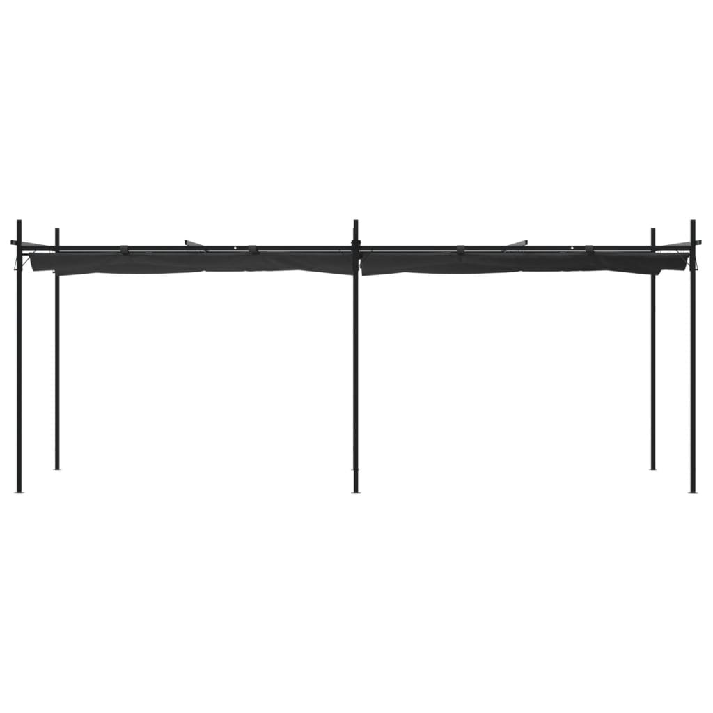 Pergola mit Schiebedach Anthrazit 589x292x230 cm