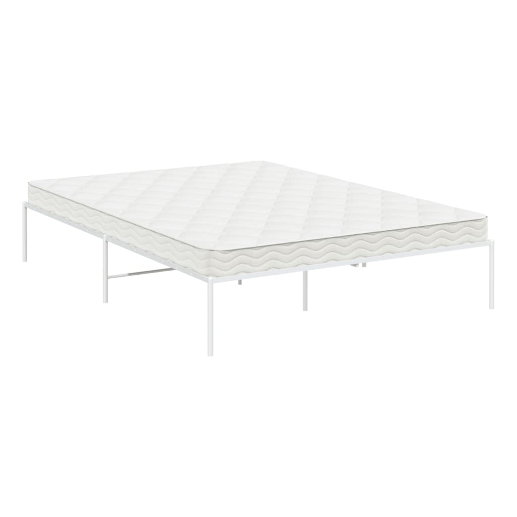 Bettgestell Metall Weiß 140x200 cm