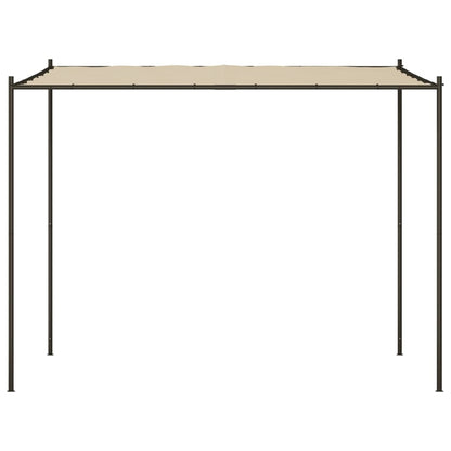 Pavillon Beige 3x3 m 180 g/m² Stoff und Stahl