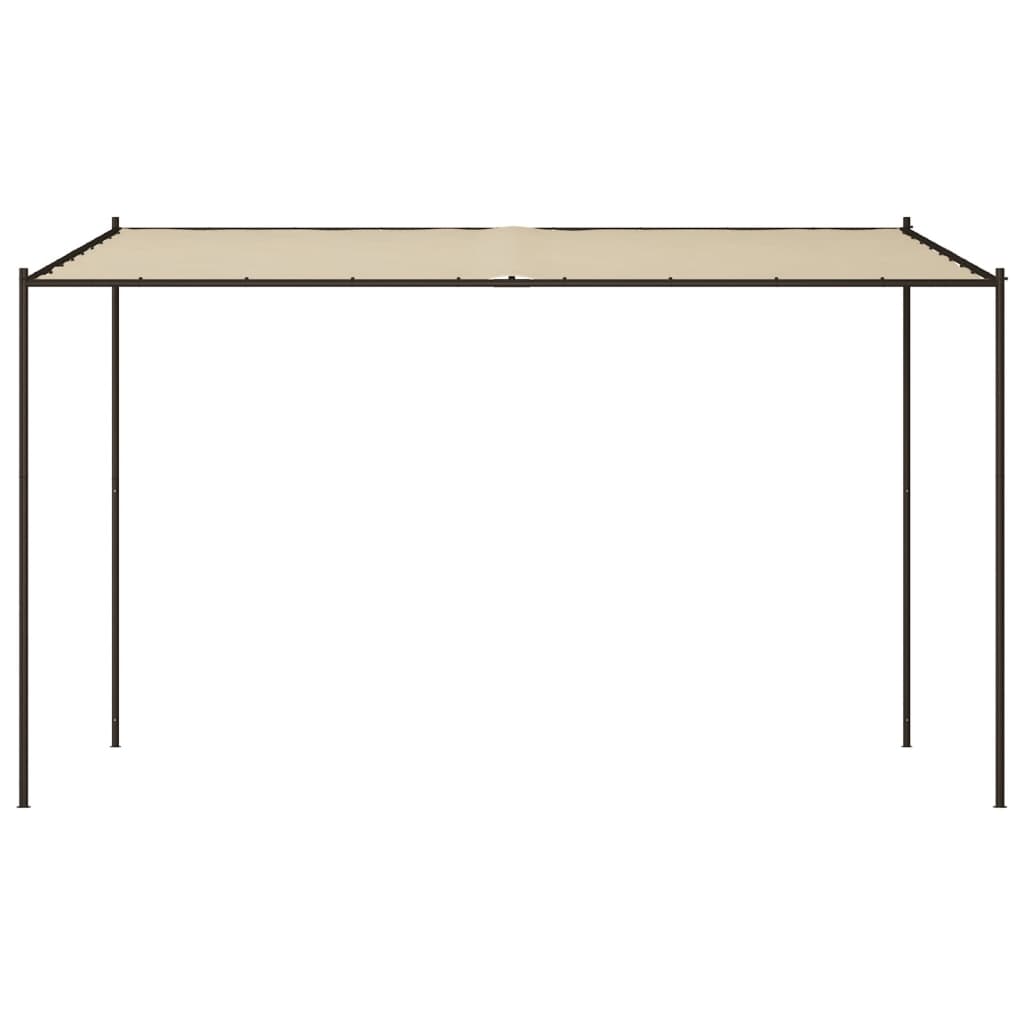 Pavillon Beige 4x4 m 180 g/m² Stoff und Stahl