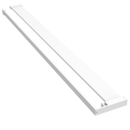 Duschablage für Begehbare Dusche Weiß 115 cm Aluminium