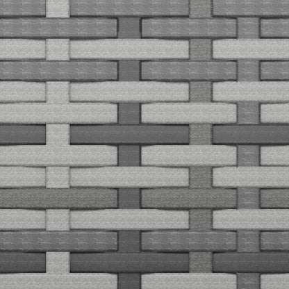 Gartenhocker mit Kissen 4 Stk. Grau Poly Rattan