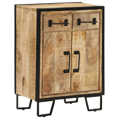 Sideboard mit 2 Schubladen 53x31x72 cm Massivholz Mango & Eisen