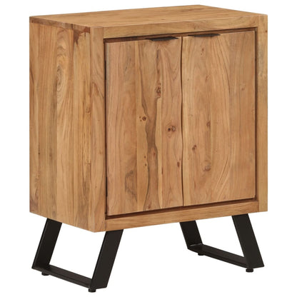 Sideboard mit 2 Türen 55x36x72 cm Massivholz Akazie