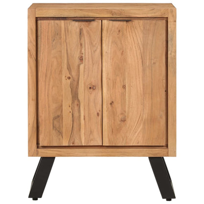 Sideboard mit 2 Türen 55x36x72 cm Massivholz Akazie