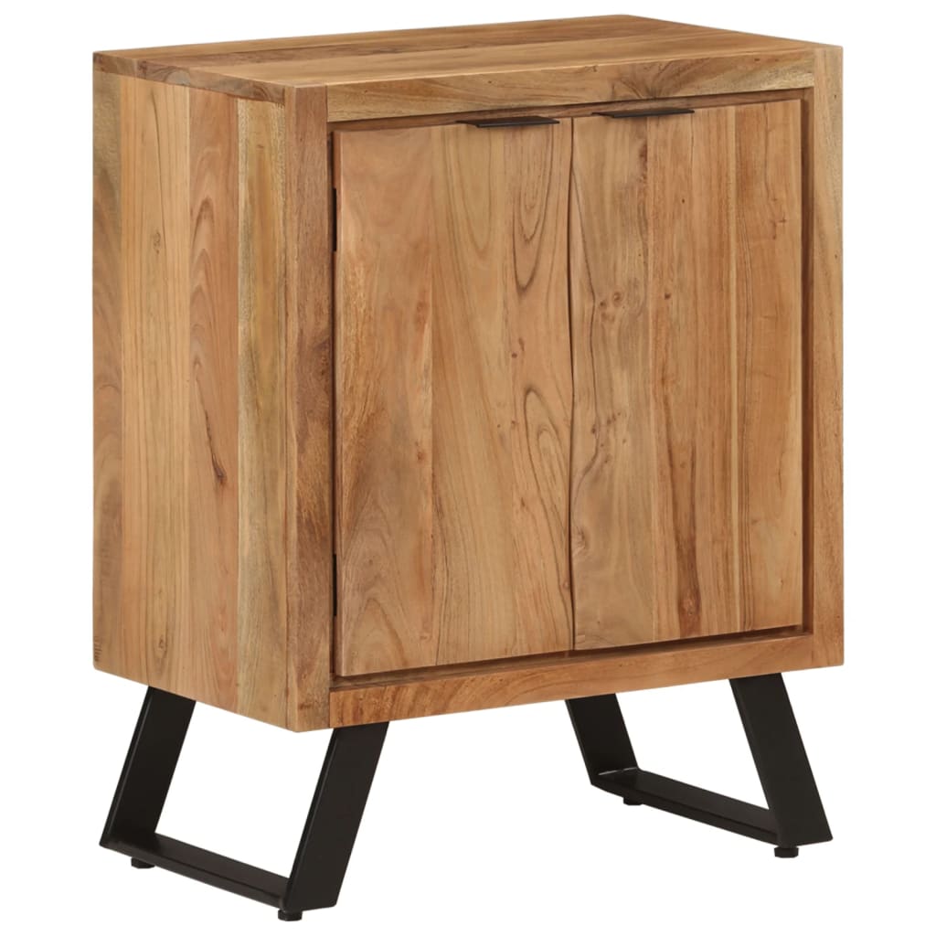 Sideboard mit 2 Türen 55x36x72 cm Massivholz Akazie