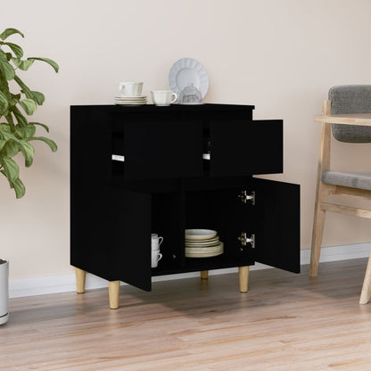 Sideboard Schwarz 60x35x70 cm Holzwerkstoff