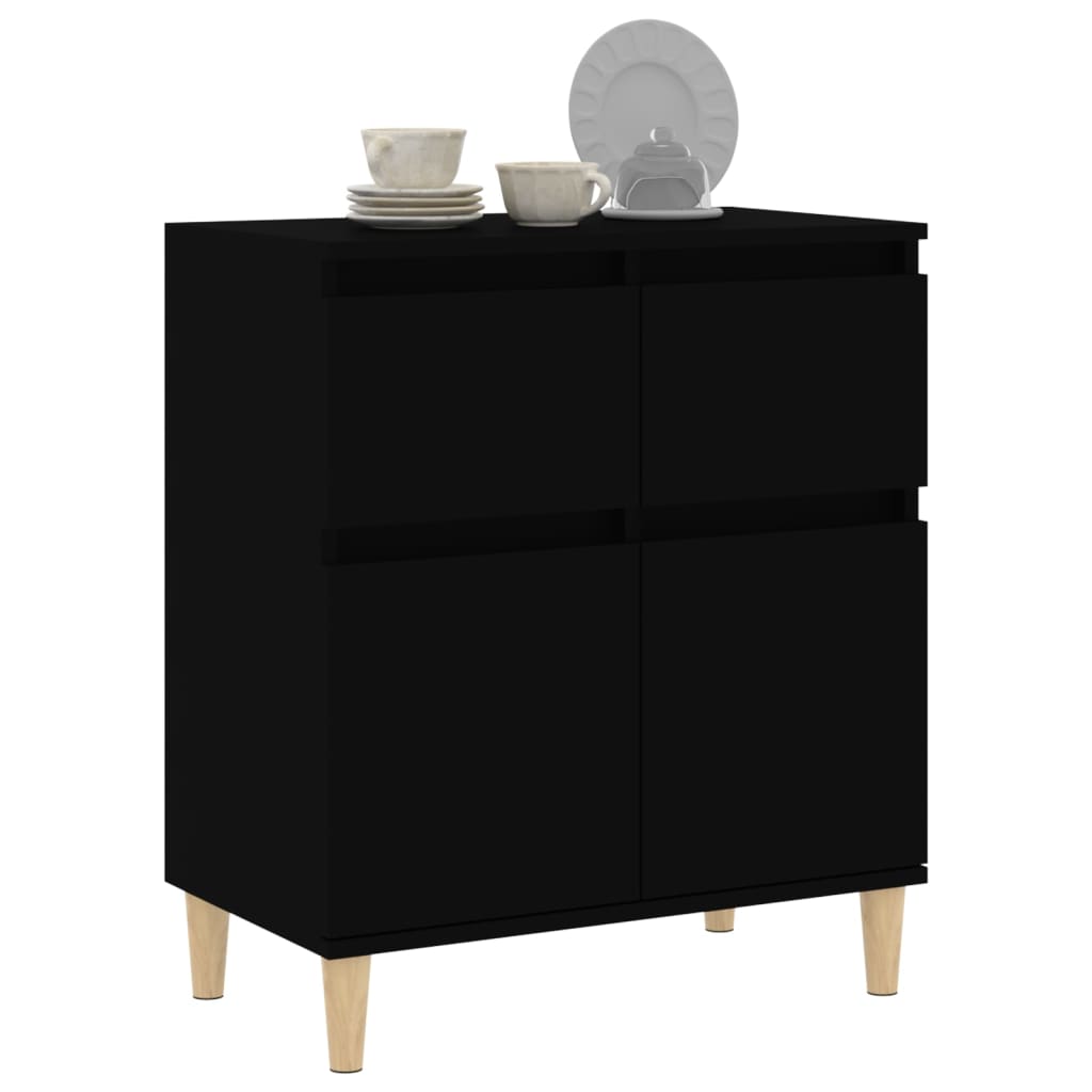 Sideboard Schwarz 60x35x70 cm Holzwerkstoff