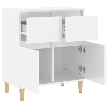 Sideboard Hochglanz-Weiß 60x35x70 cm