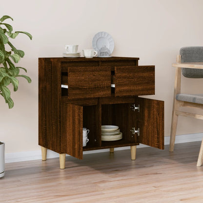 Sideboard Braun Eichen-Optik 60x35x70 cm