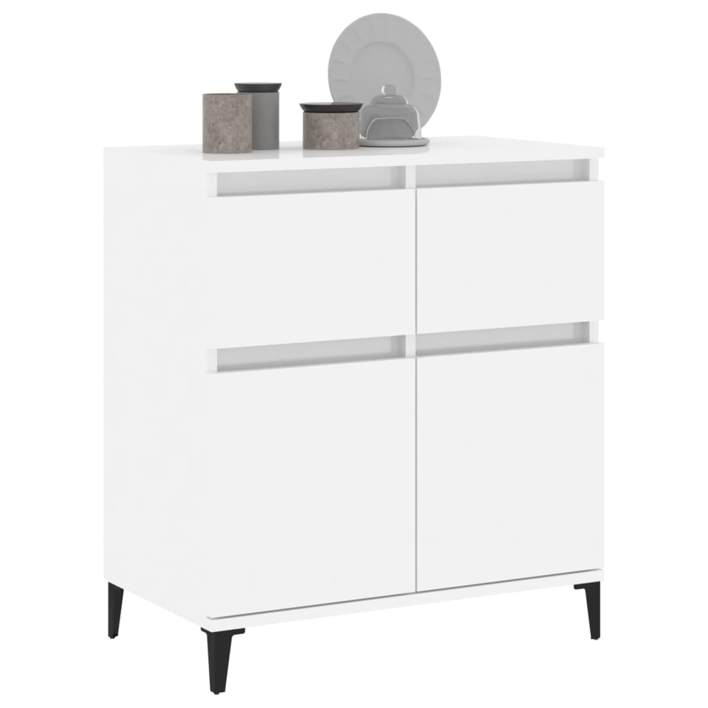 Sideboard Hochglanz-Weiß 60x35x70 cm