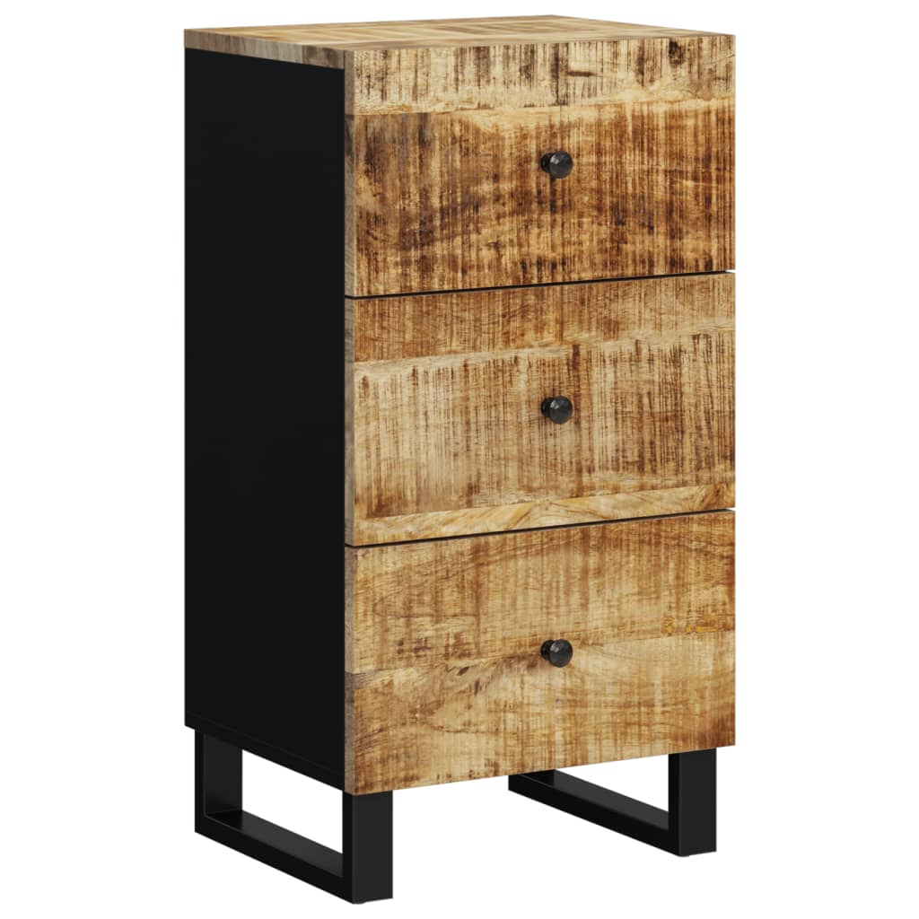 Sideboard mit 3 Schubladen 40x33,5x75 cm Massivholz Mango