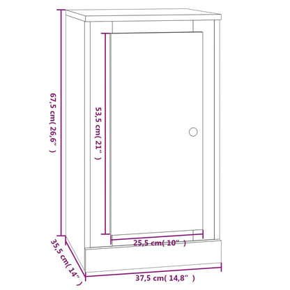 Sideboard Betongrau 37,5x35,5x67,5 cm