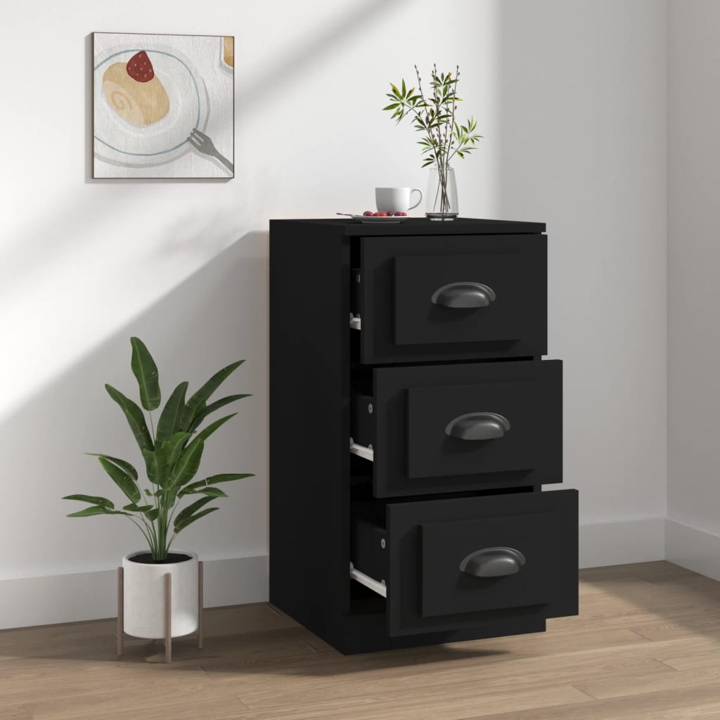 Sideboard Schwarz 36x35,5x67,5 cm