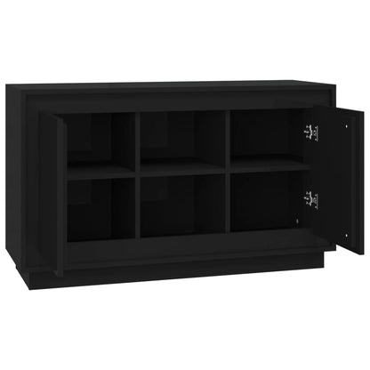 Sideboard Schwarz 102x35x60 cm Holzwerkstoff