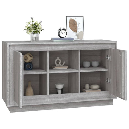 Sideboard Grau Sonoma 102x35x60 cm Holzwerkstoff