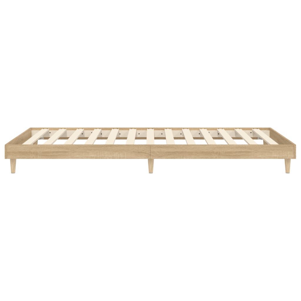 Bettgestell ohne Matratze Sonoma-Eiche 75x190 cm Holzwerkstoff