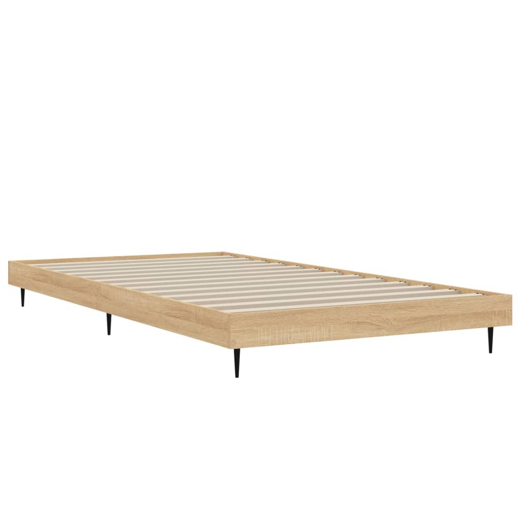 Bettgestell ohne Matratze Sonoma-Eiche 100x200 cm Holzwerkstoff