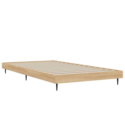 Bettgestell ohne Matratze Sonoma-Eiche 100x200 cm Holzwerkstoff